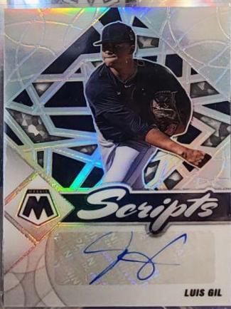 Luis Gil #SC-JG 2022 Panini Mosaic Scripts Autographs Baseball