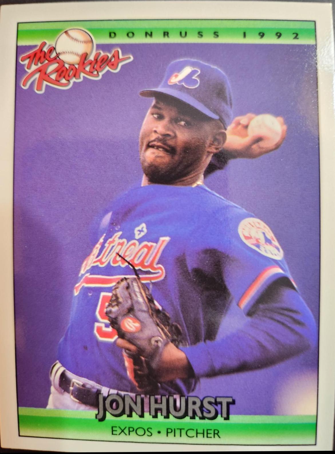 Jon Hurst #57 Baseball Cards 1992 Panini Donruss Rookies