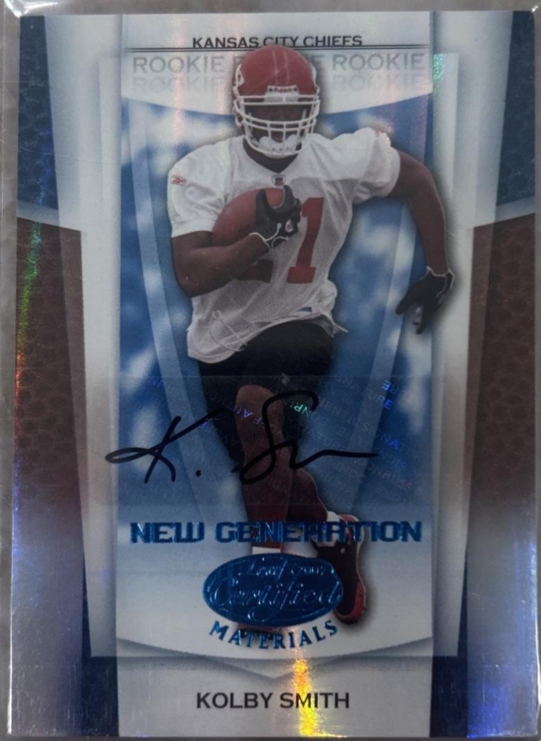 Kolby Smith [Mirror Blue Autograph] #198