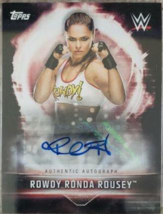 Ronda Rousey #A-RRR Wrestling Cards 2019 Topps WWE Road to Wrestlemania Autographs