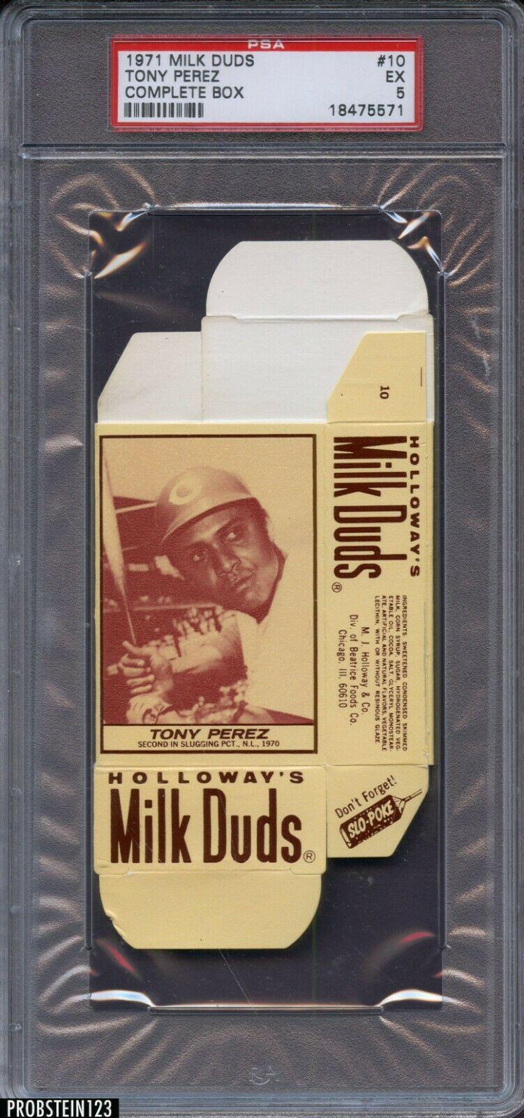 Tony Perez #10 Baseball Cards 1971 Milk Duds Complete Box