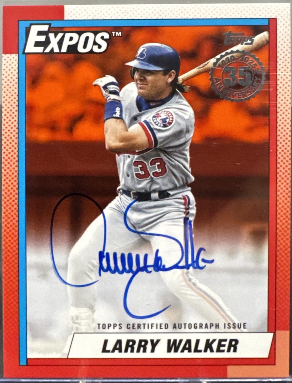 Larry Walker [Orange] #90A-LW