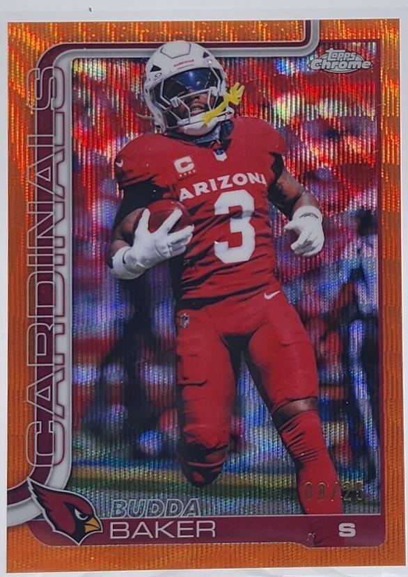 Budda Baker [Orange Wave Refractor] #8 Prices | 2025 Topps Chrome