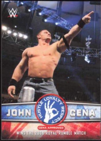 Wins the 2008 Royal Rumble Match #14 Wrestling Cards 2017 Topps WWE John Cena Tribute
