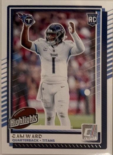 Cam Ward #DRH-89 2025 Panini Donruss Rookies & Highlights Football