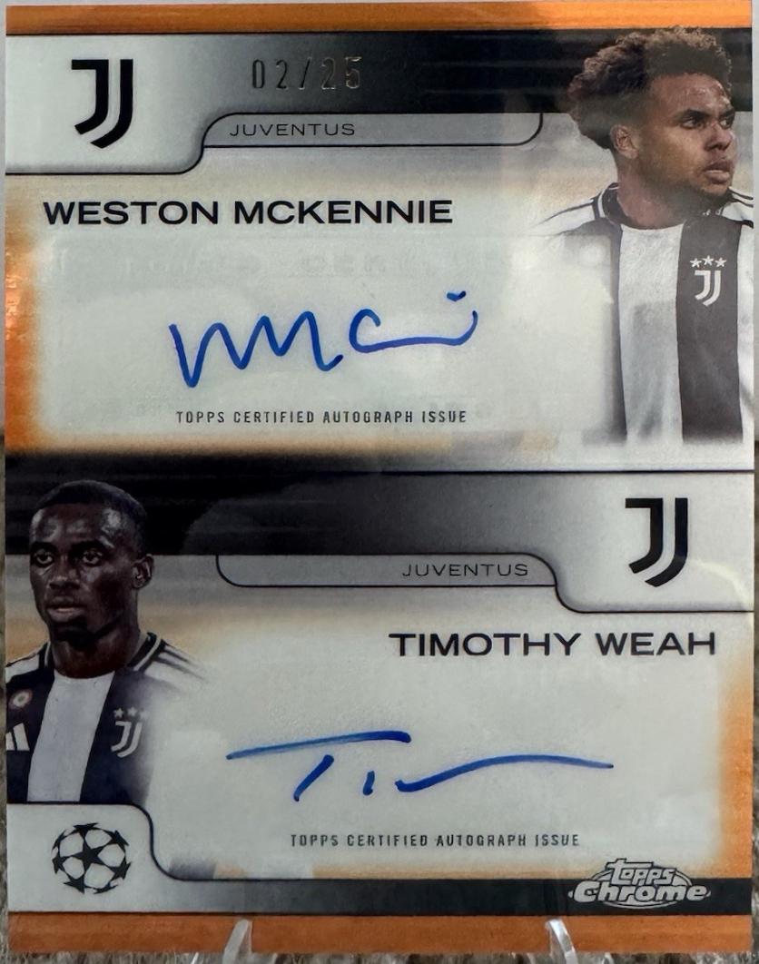 Weston McKennie / Timothy Weah [Orange Refractor] #DA-US