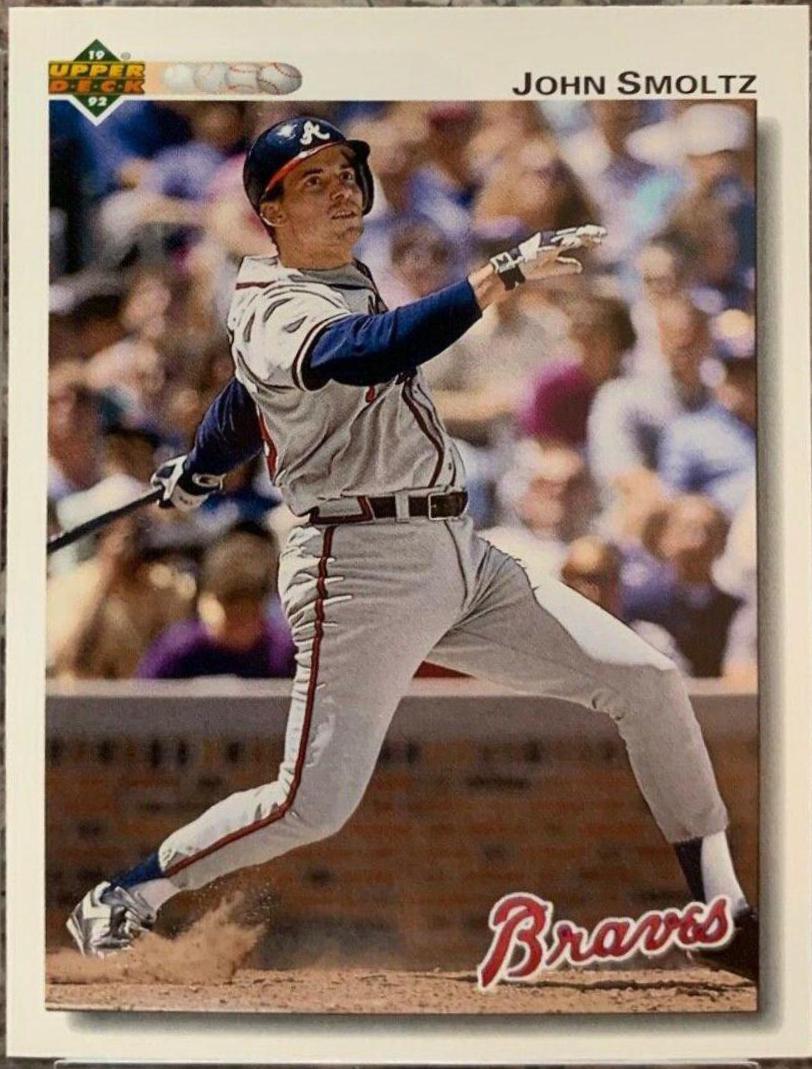 John Smoltz #322 Baseball Cards 1992 Upper Deck