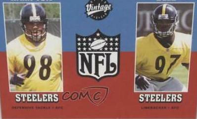 Casey Hampton, Kendrell Bell #272 Football Cards 2001 Upper Deck Vintage