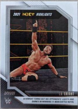 LA Knight #8 Wrestling Cards 2022 Panini NXT WWE 2021 Highlights