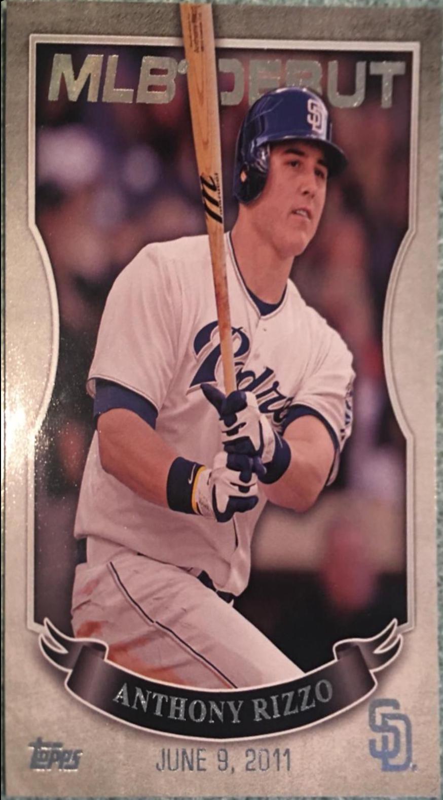 Anthony Rizzo #MLBD2-16 Baseball Cards 2016 Topps MLB Debut Series 2