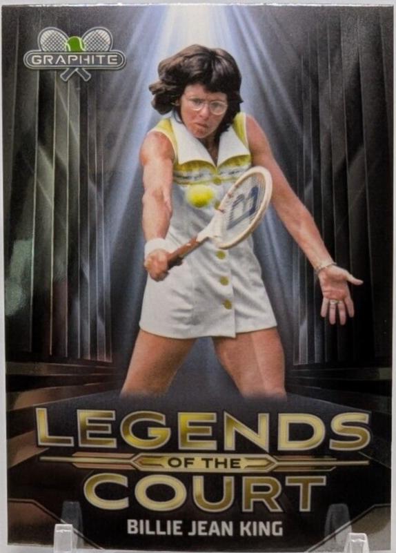 Billie Jean King #LOC-BK Tennis Cards 2024 Topps Graphite Legends of the Court