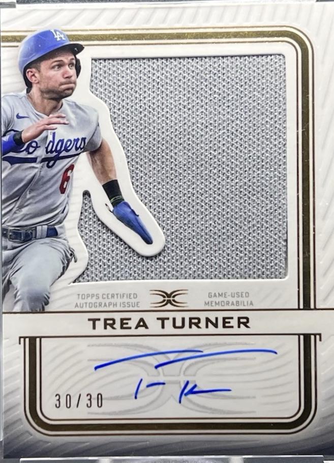 Trea Turner #ARC-TT 2023 Topps Definitive Collection Baseball Autograph Relic
