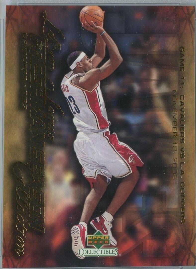 LeBron James #11 Basketball Cards 2003 UD Collectibles Freshman Season