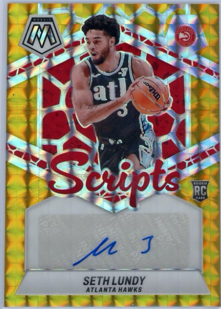 Seth Lundy #RS-LUN 2023 Panini Mosaic Rookie Scripts Basketball