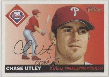 Chase Utley #19 Baseball Cards 2004 Topps Heritage