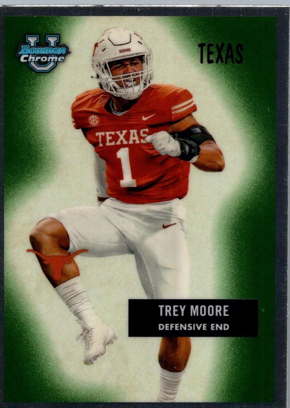 Trey Moore #55B-27 Football Cards 2024 Bowman Chrome University 1955