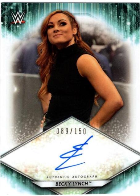Becky Lynch #A-BE Wrestling Cards 2021 Topps WWE Autographs
