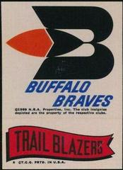 Buffalo Braves Trail Blazers Basketball Cards 1973 Topps Team Stickers Prices