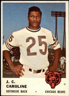 J.C. Caroline #7 Football Cards 1961 Fleer