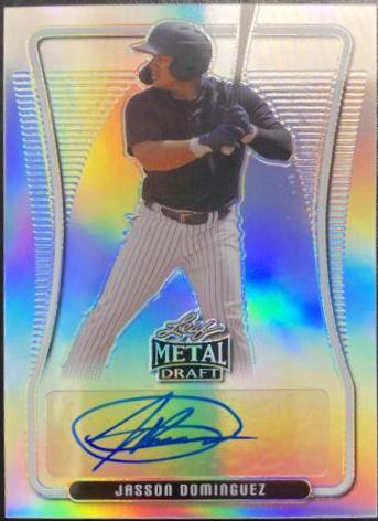 Jasson Dominguez #BA-JD1 2020 Leaf Metal Draft Autographs Baseball