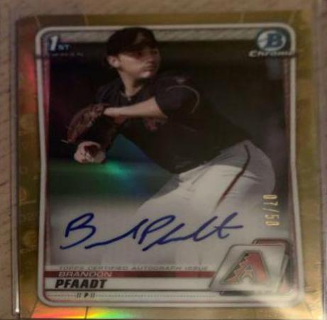 Brandon Pfaadt [Gold Wave Refractor] #CDA-BP