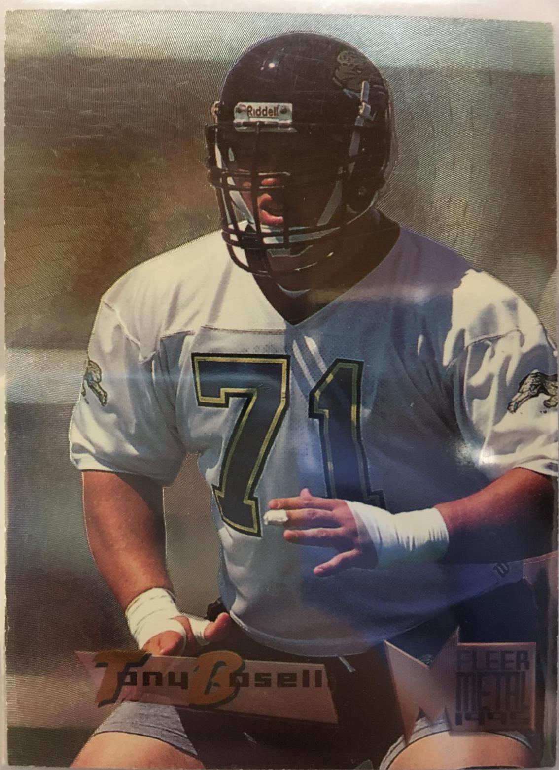 Tony Boselli #87 Football Cards 1995 Fleer Metal