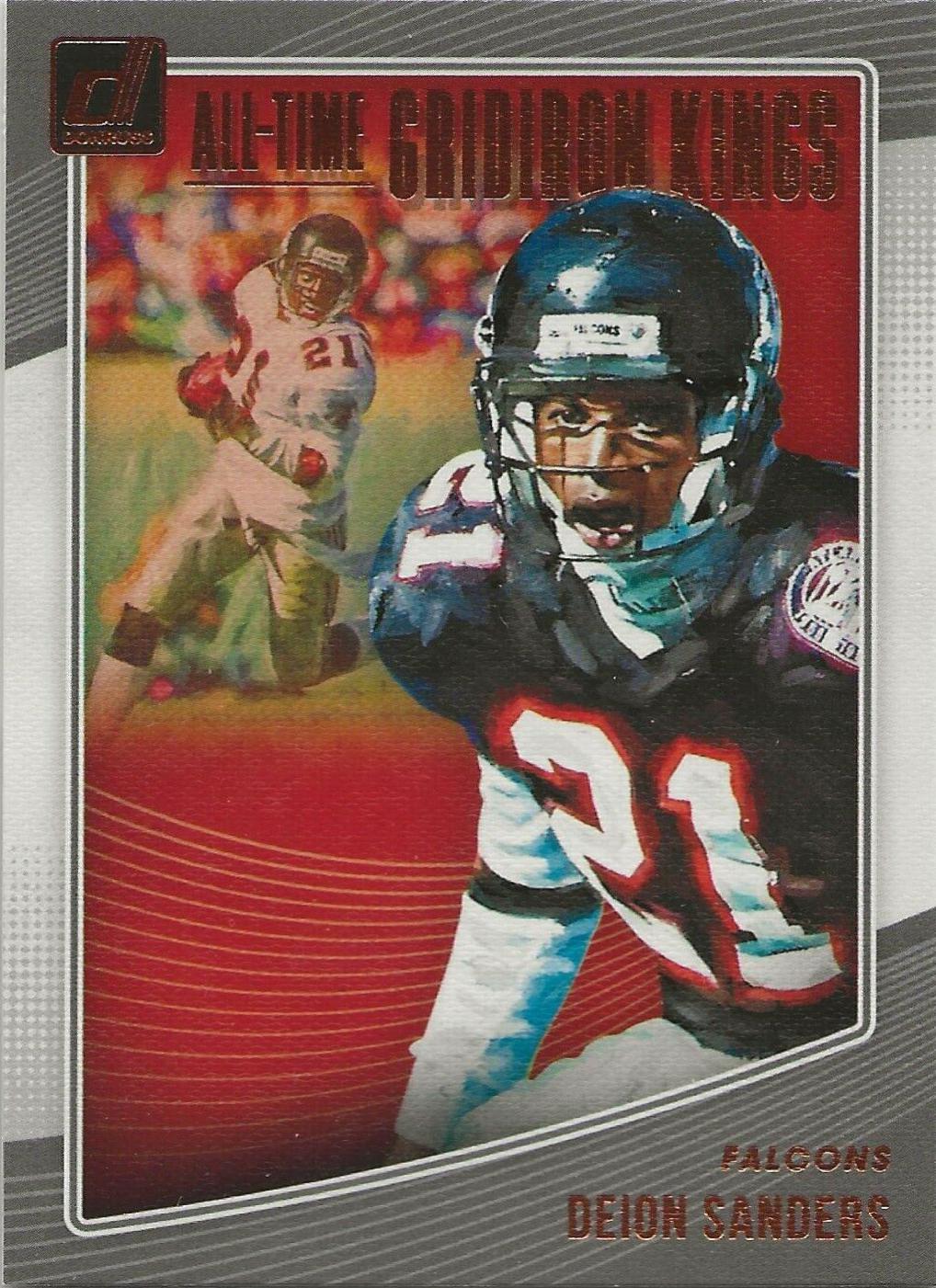 Deion Sanders Football Cards 2018 Donruss All-Time Gridiron Kings