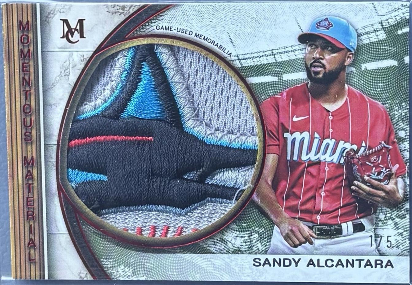 Sandy Alcantara #MMJP-SA 2025 Topps Museum Collection Momentous Material Jumbo Patch Relic Baseball