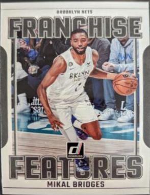 Mikal Bridges #2 Basketball Cards 2023 Panini Donruss Franchise Features