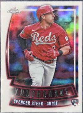 Spencer Steer #YQ-72 2023 Topps Chrome Youthquake Baseball
