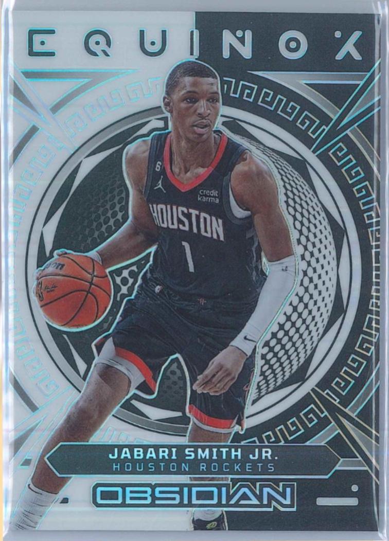 Jabari Smith Jr. #5 Basketball Cards 2022 Panini Obsidian Equinox
