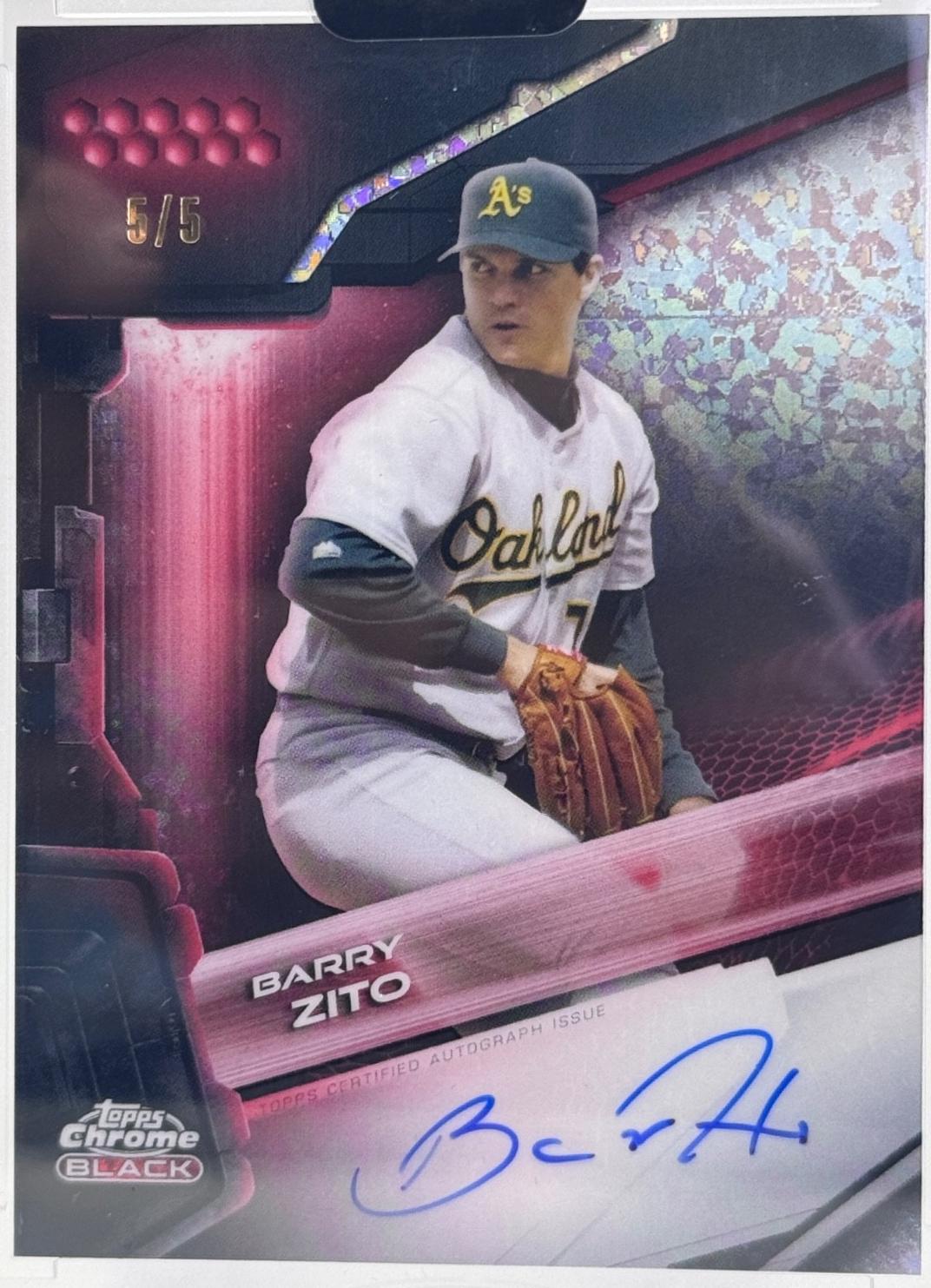 Barry Zito [Red Mini-Diamond Refractor] #CBA-BZ