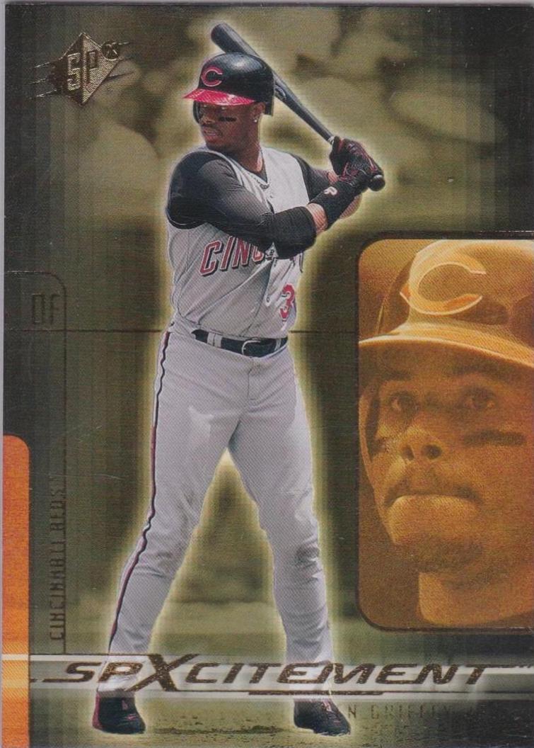 Ken Griffey Jr #X3 Baseball Cards 2001 SPx SPxcitment