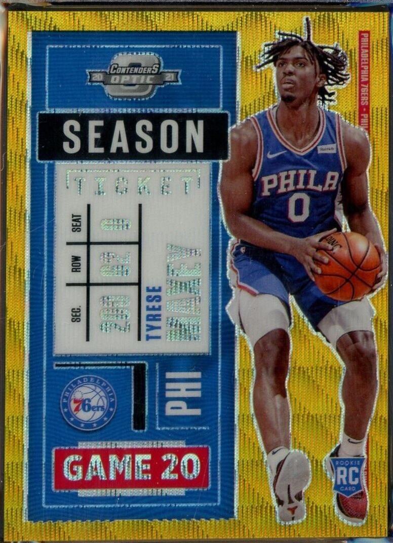 Tyrese Maxey [Gold Wave] #14 Prices | 2020 Panini Contenders Optic