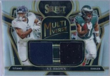 A.J. Brown #3 Football Cards 2023 Panini Select Multiverse