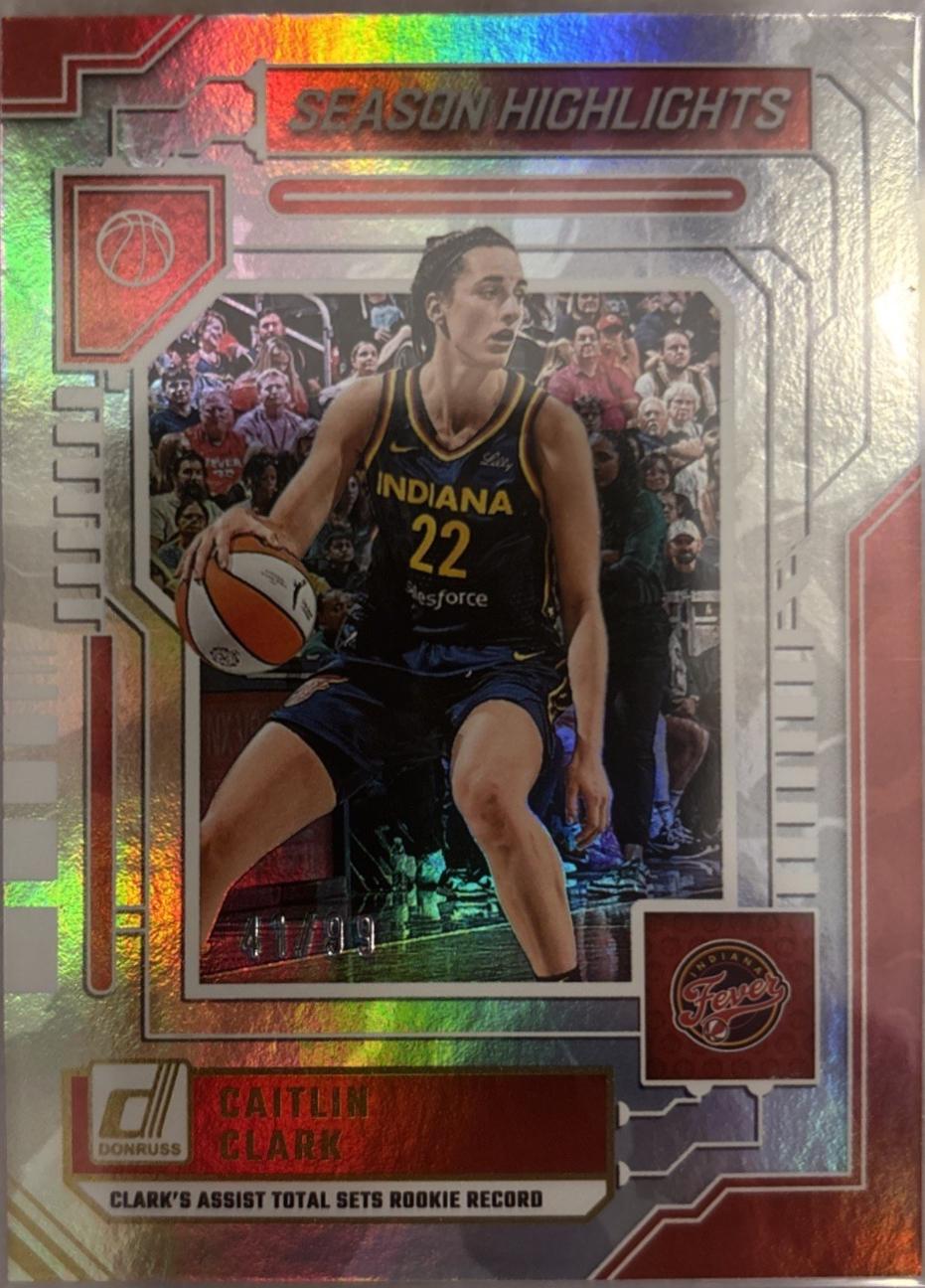 Caitlin Clark #13 2025 Panini Donruss WNBA Season Highlights