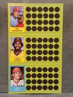 Ted Simmons, Mike Easler, Art Howe #63, 61, 99