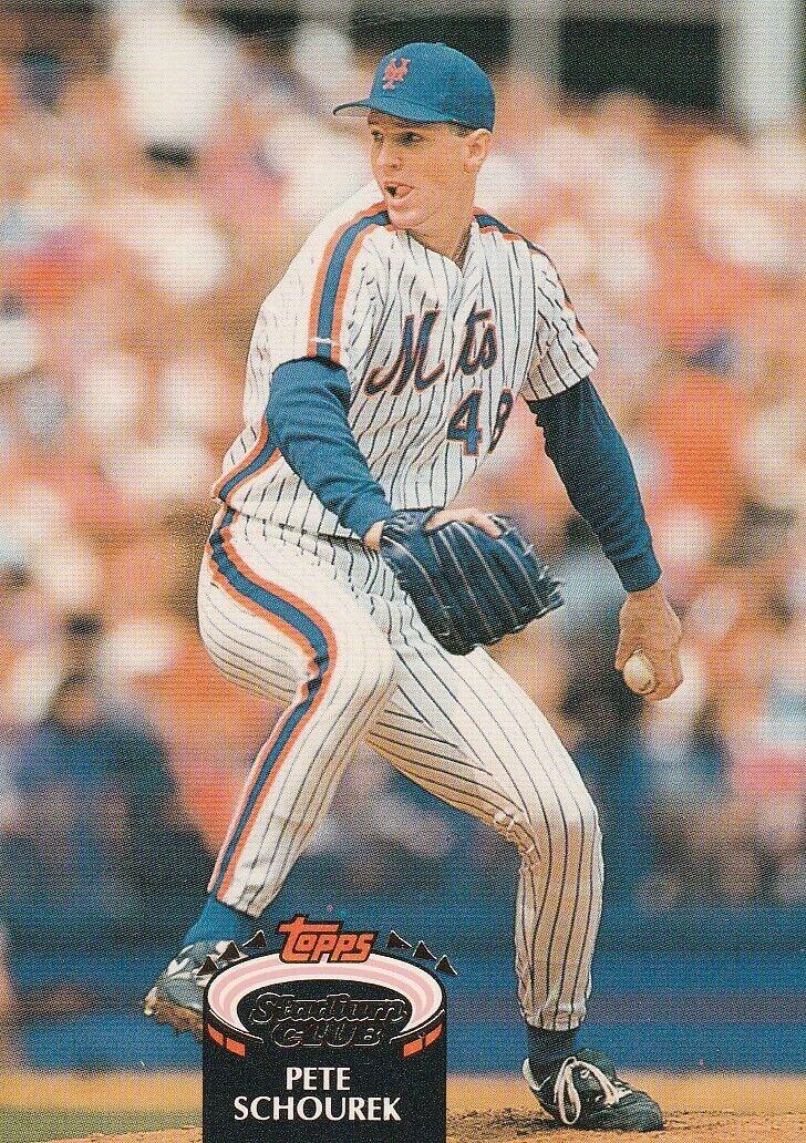 Pete Schourek #521 Baseball Cards 1992 Stadium Club