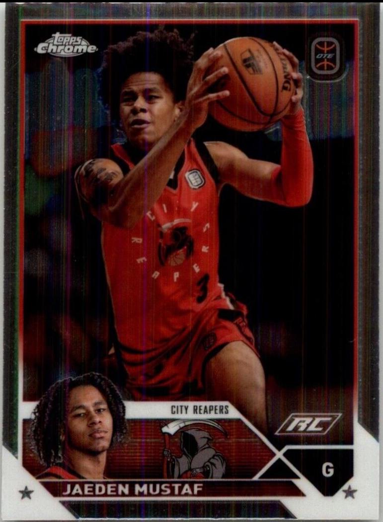 Jaeden Mustaf #33 Basketball Cards 2023 Topps Chrome Overtime Elite