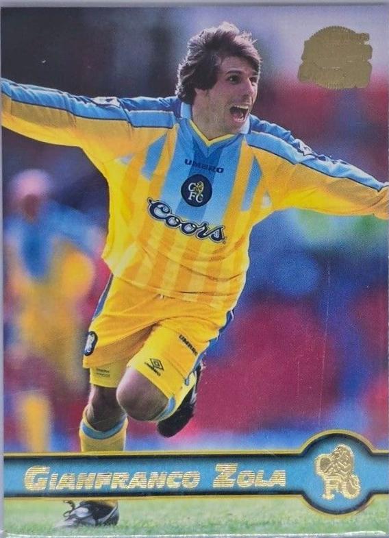 Gianfranco Zola #48 Soccer Cards 1997 Merlin Premier Gold