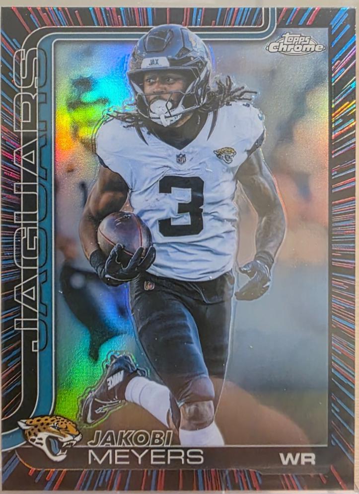 2025 Topps Chrome Jakobi Meyers [Neon Pulse Refractor] #176 card