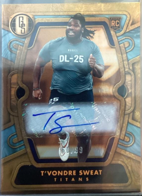 T'Vondre Sweat #131 2024 Panini Gold Standard Autograph Football