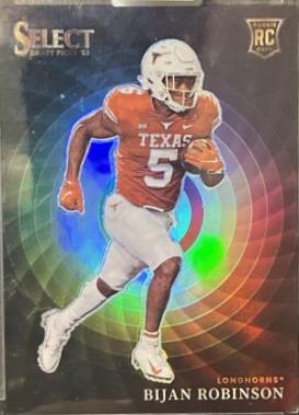 Bijan Robinson #5 Football Cards 2023 Panini Select Color Wheel