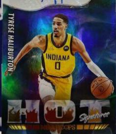 Tyrese Haliburton #HS-TH Basketball Cards 2022 Panini Hoops Hot Signatures