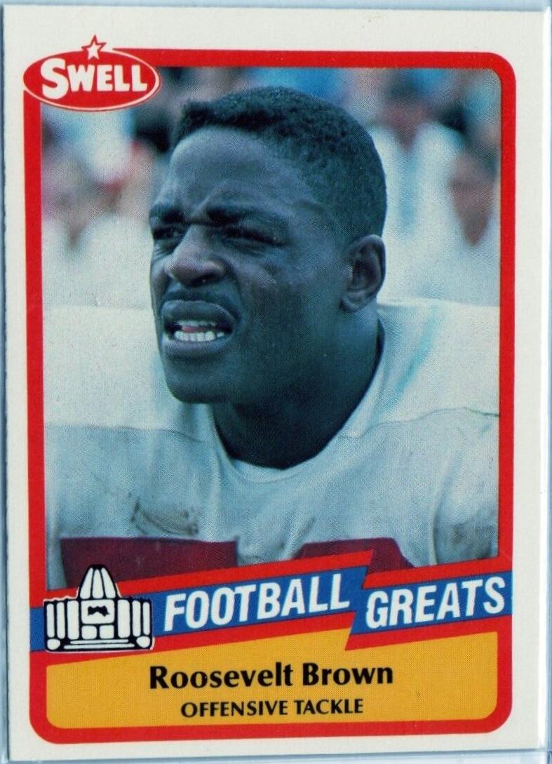 Roosevelt Brown #84 1989 Swell Greats Football