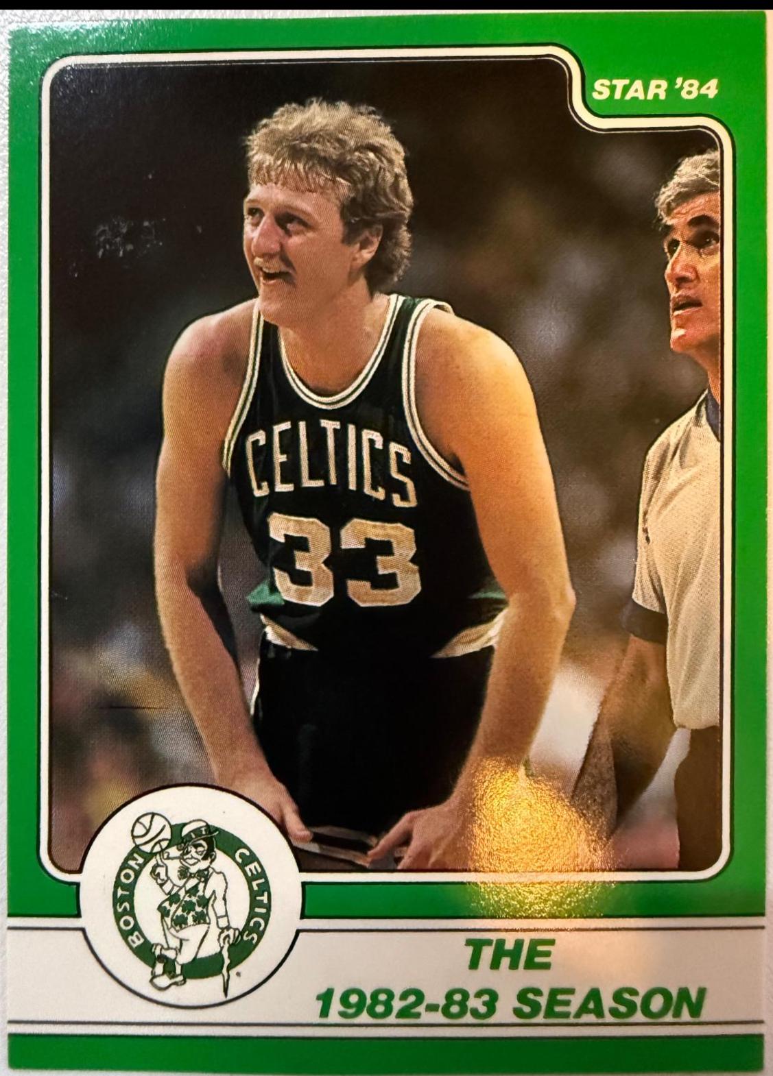 Larry Bird #10 Basketball Cards 1984 Star