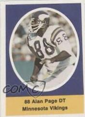 Alan Page Football Cards 1972 Sunoco Stamps