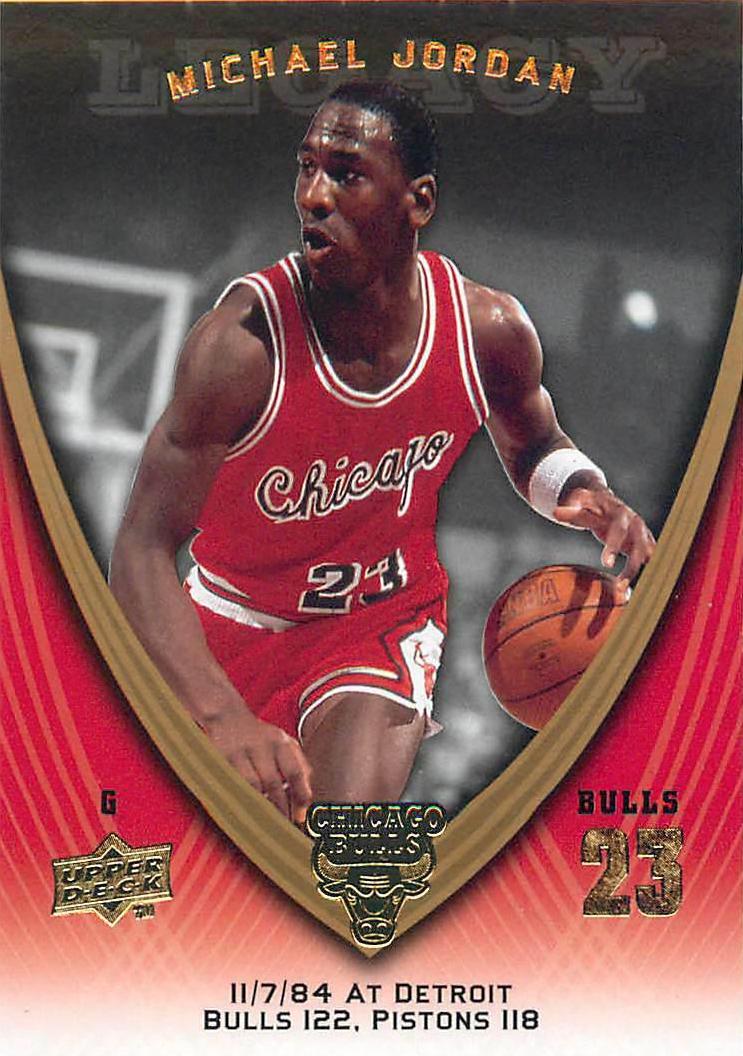 Michael Jordan #6 Basketball Cards 2008 Upper Deck Jordan Legacy