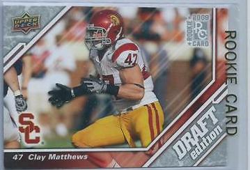 Clay Matthews #101 Football Cards 2009 Upper Deck Draft Edition