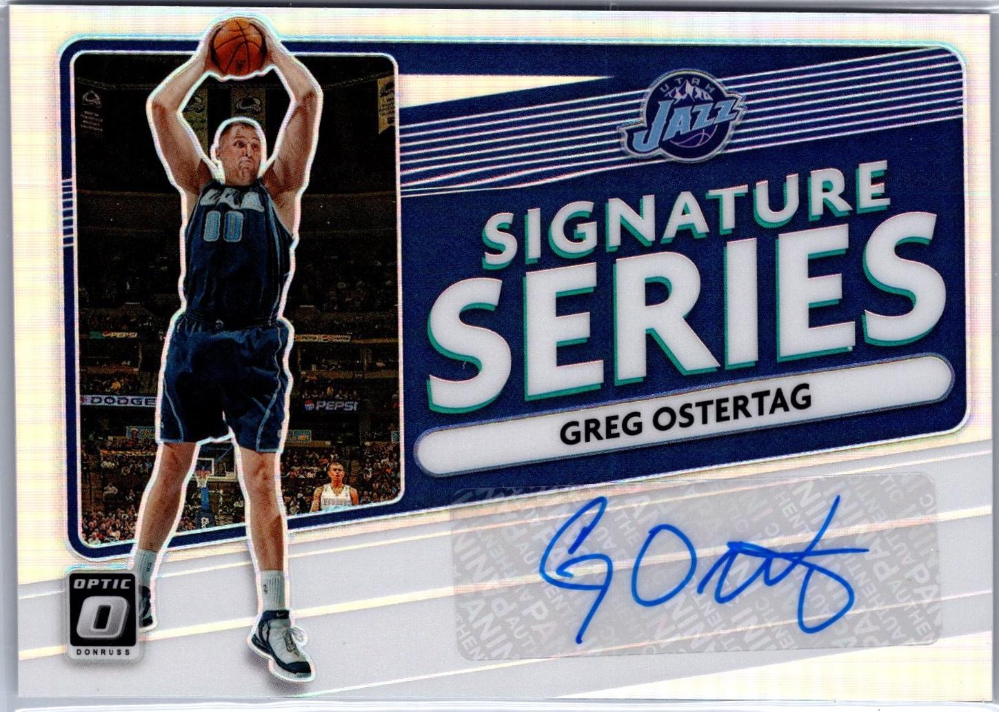 Greg Ostertag #SS-GOS 2020 Panini Donruss Optic Signature Series Basketball